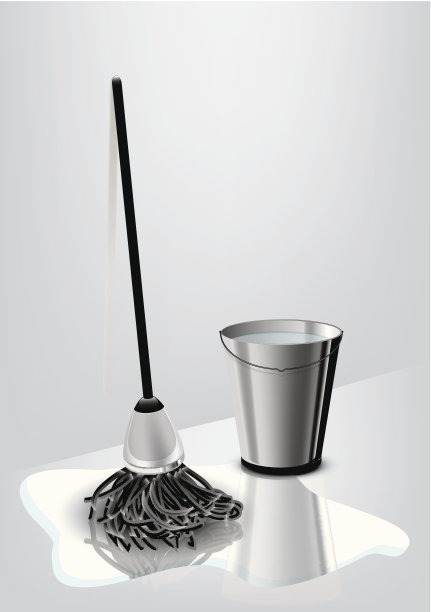 拖把和水桶图片下载