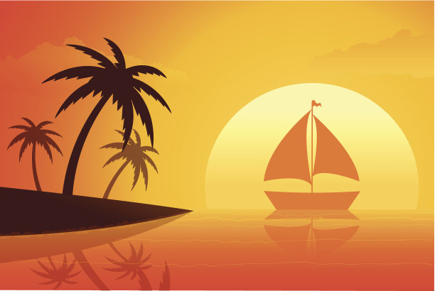 夏天的日落图片下载