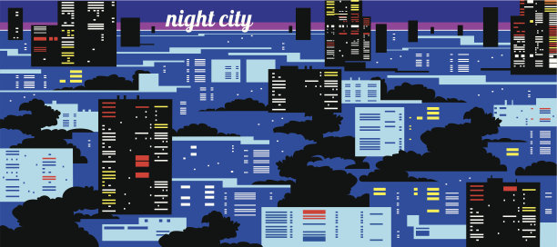 晚上的城市图片下载