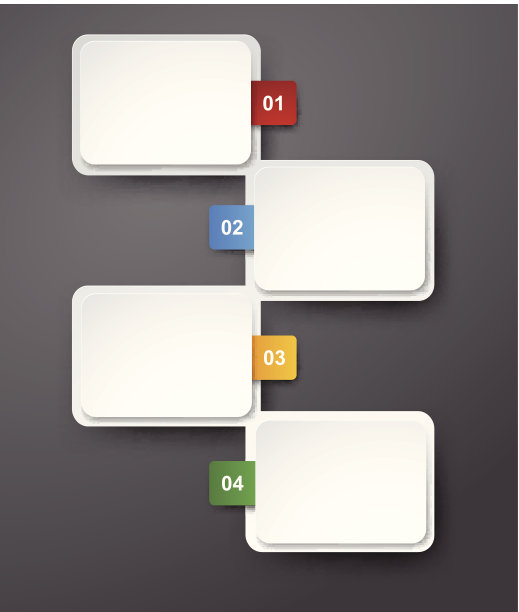 编号信息图列表设计。图片下载