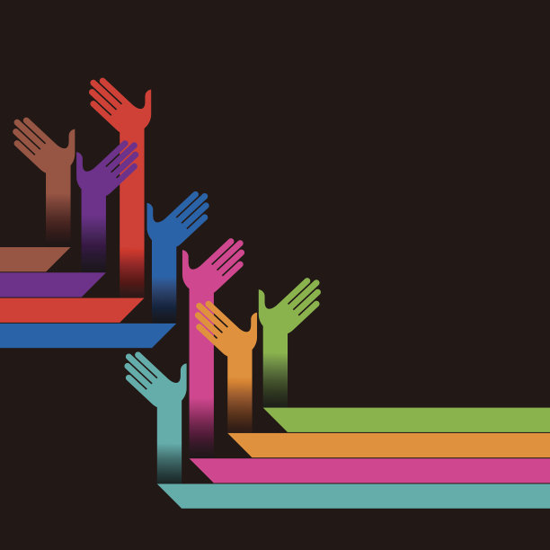 不同颜色的手图片下载