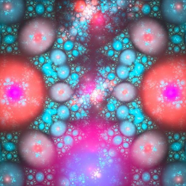 抽象光分形背景图片下载