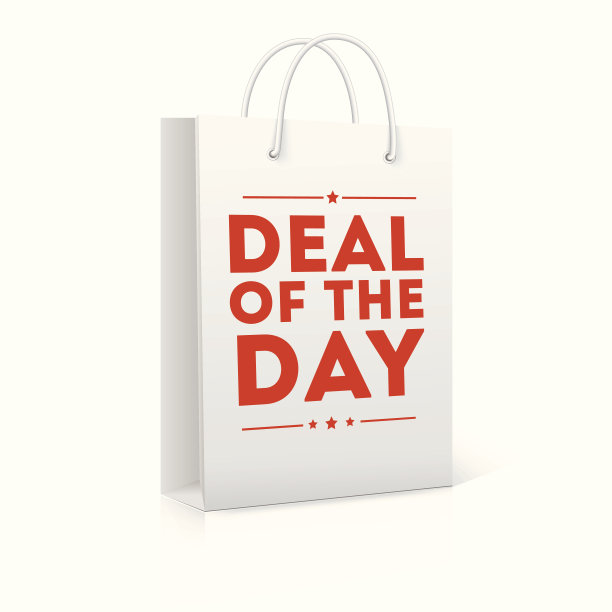 当日交易，购物袋矢量插图图片下载