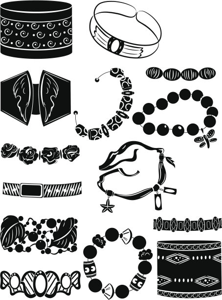 轮廓的手镯图片下载