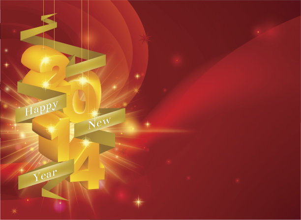 红色新年2014背景图片下载
