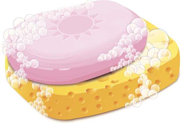 海绵和肥皂图片下载