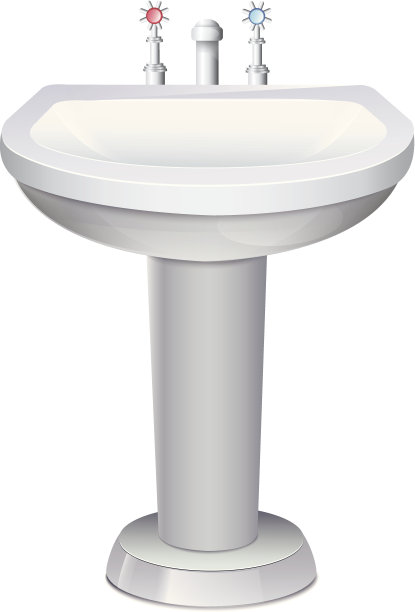 带有白水龙头的脸盆图片下载