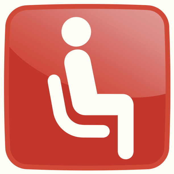 老年人坐着的图标。图片下载