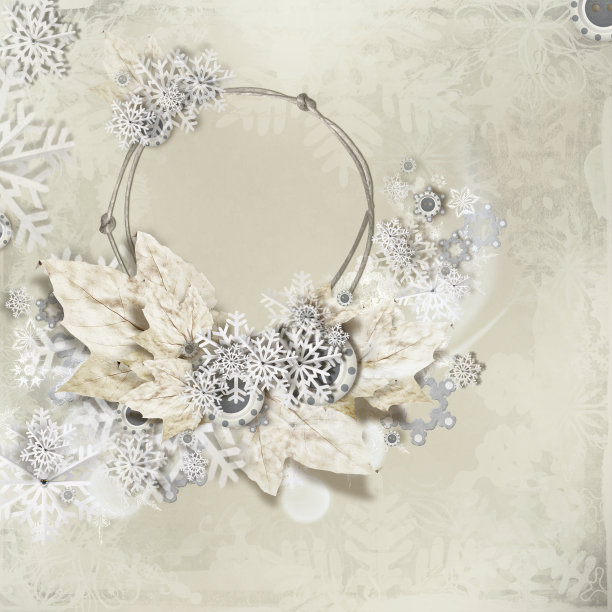 拼贴的雪花图片下载