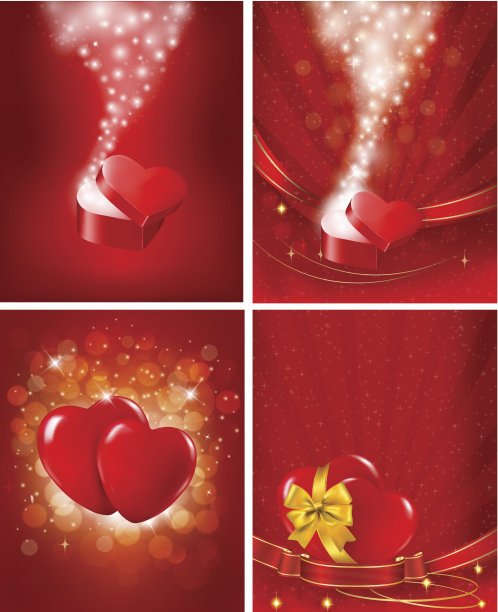 情人节的背景。矢量插图。图片下载