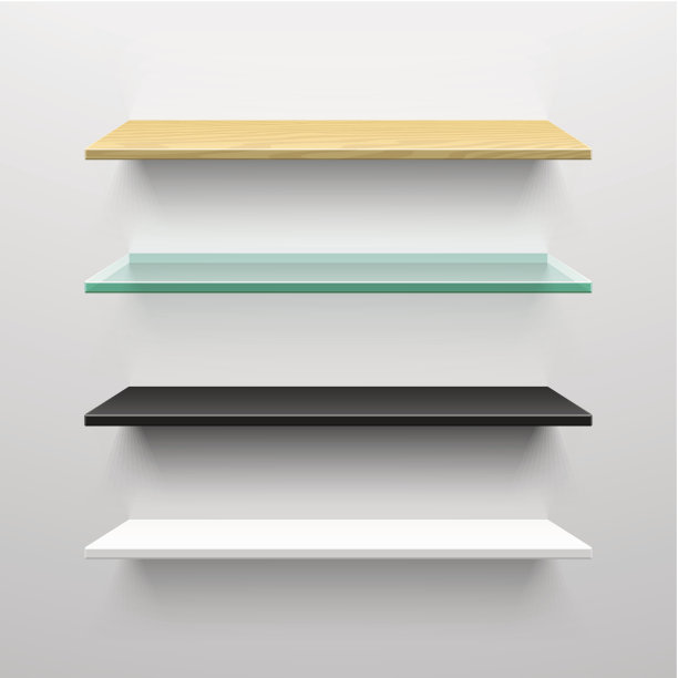 木制的，玻璃的，黑白的架子图片下载