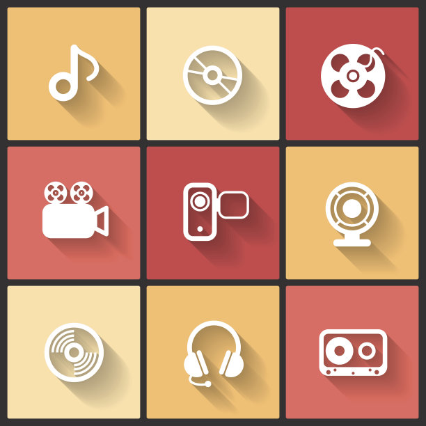 矢量设计平面图标图片下载