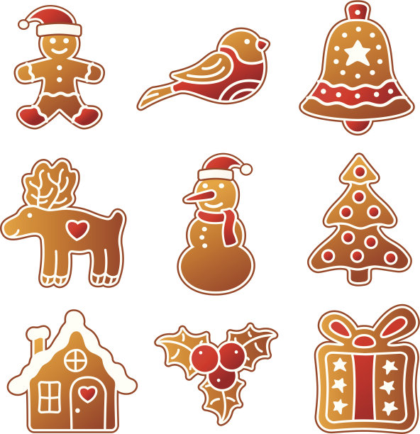 圣诞姜饼集图片下载