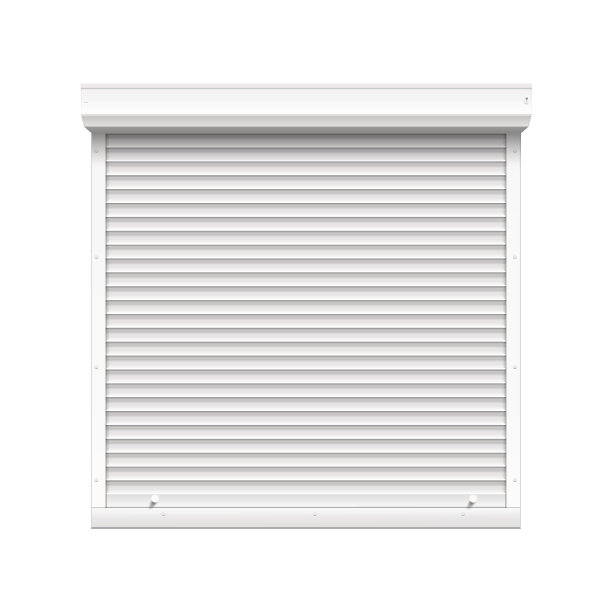 带关闭卷帘的窗户矢量图图片下载