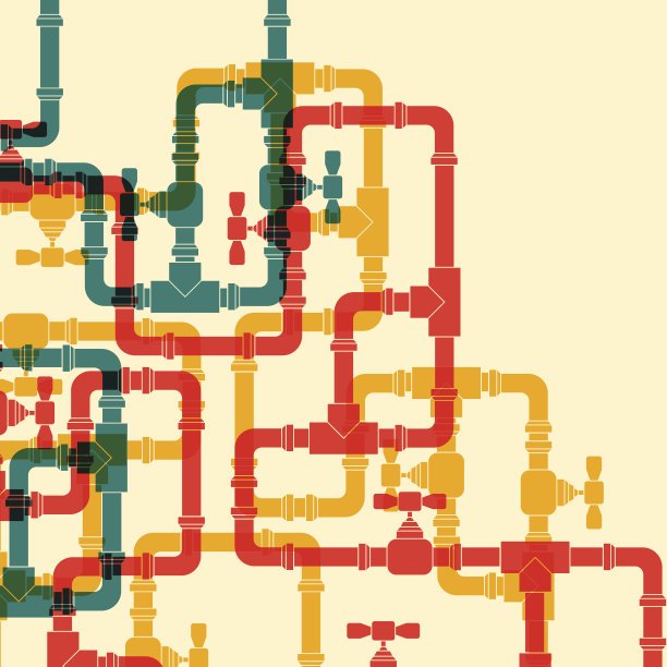 带水管的复古背景。图片下载