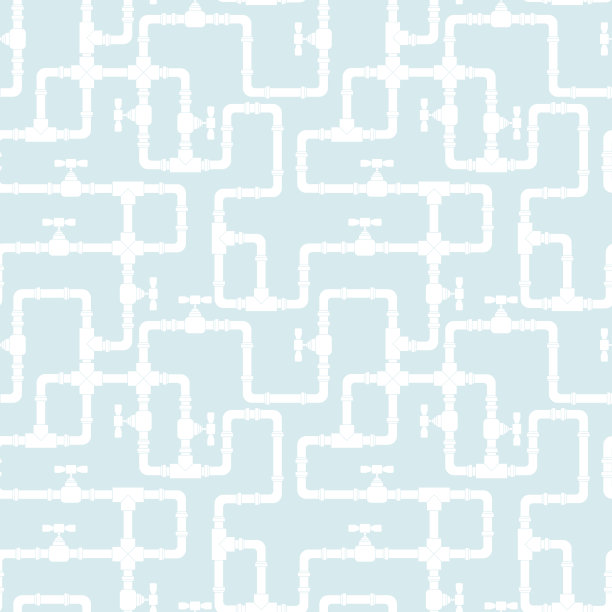 浅蓝色背景，白色管道图案图片下载