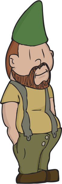 双手插在口袋里的侏儒图片下载