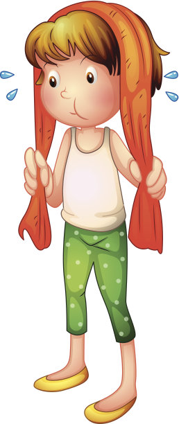 出汗的女孩图片下载