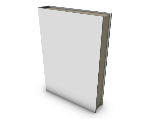 空白的书孤立与白色空封面为市场演示图片下载