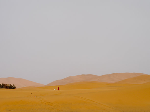 沙漠中的祈祷图片下载