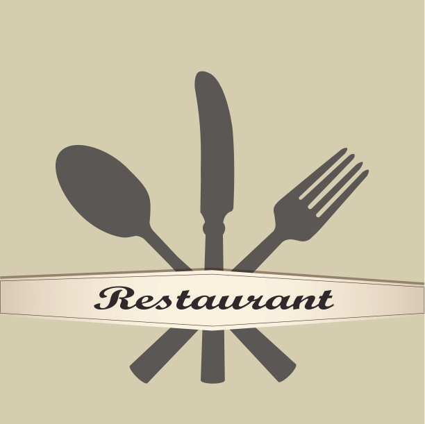 标签的餐厅。图片下载