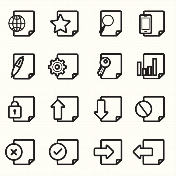 文档图标矢量图片下载