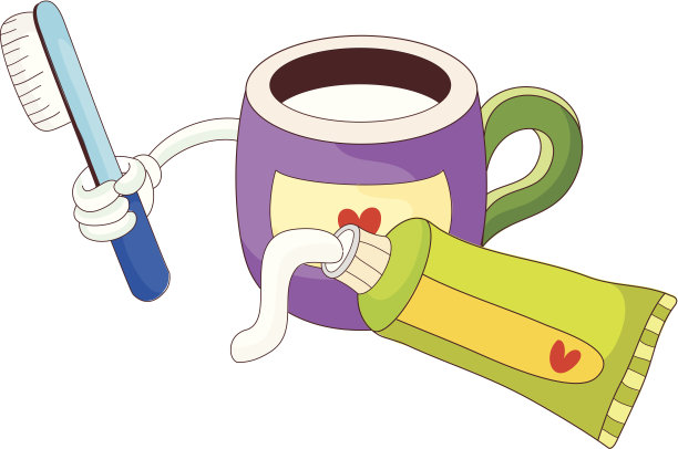 牙刷和牙膏图片下载