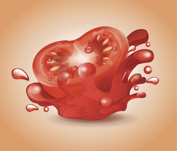 番茄飞溅图片下载