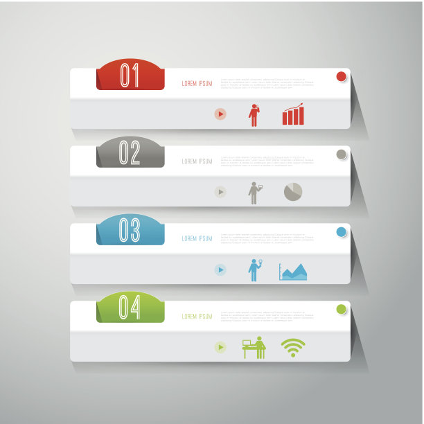 信息图矢量设计模板。素材图片