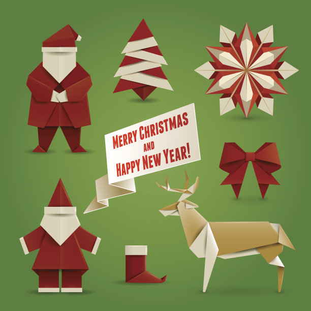 圣诞节折纸图片下载