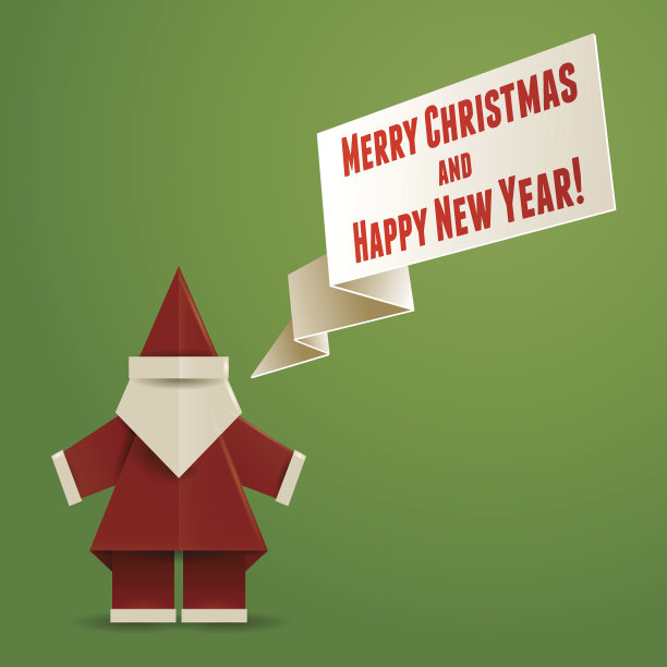 折纸圣诞老人图片下载