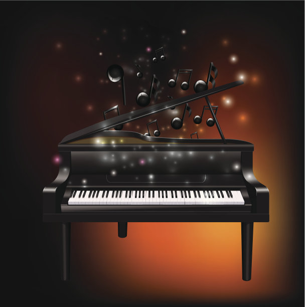 钢琴与Melody2素材图片