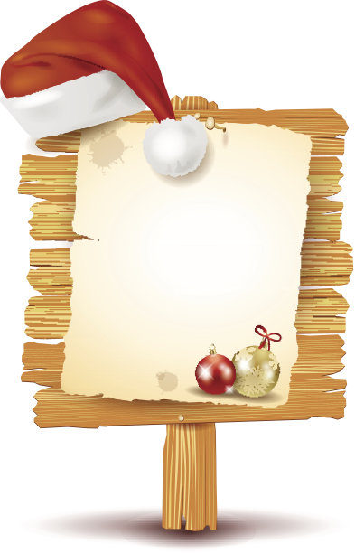 戴着帽子的圣诞标志图片下载