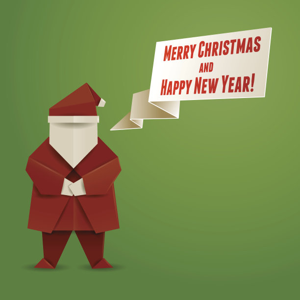 折纸圣诞老人图片下载