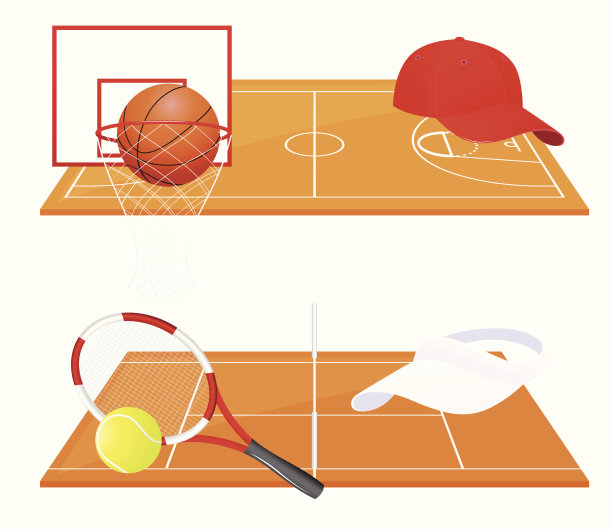 网球和篮球背景图片下载