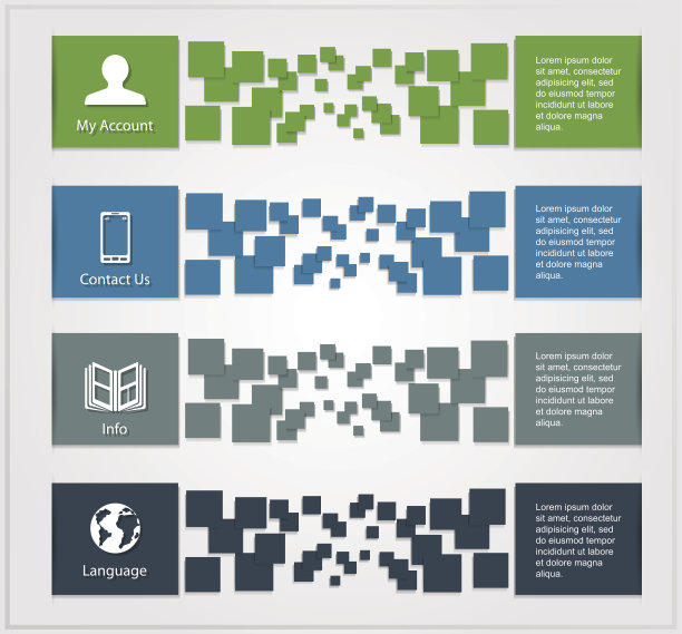 彩色图表横幅图片下载