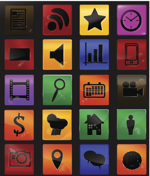 媒体图标图片下载