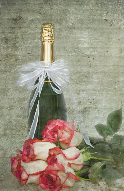 玫瑰香槟瓶图片下载