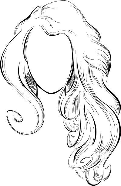 长发抽象画图片下载