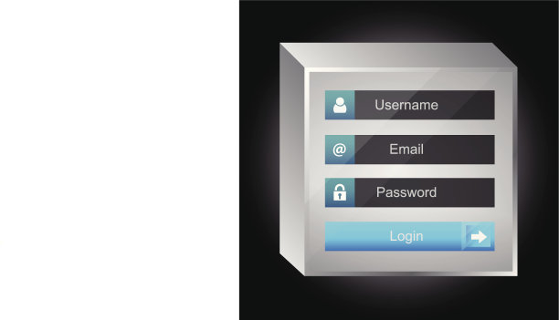 矢量登录界面-用户名和密码图片下载