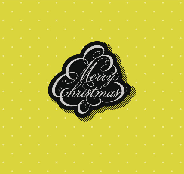 书法的圣诞树图片下载