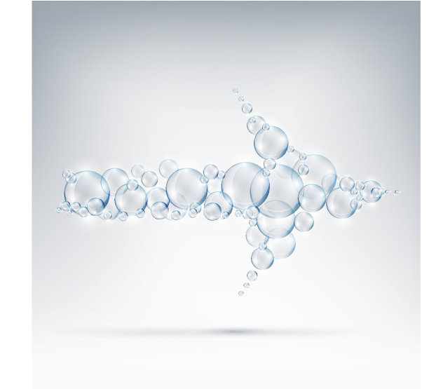 美丽的泡泡箭头肥皂图片下载