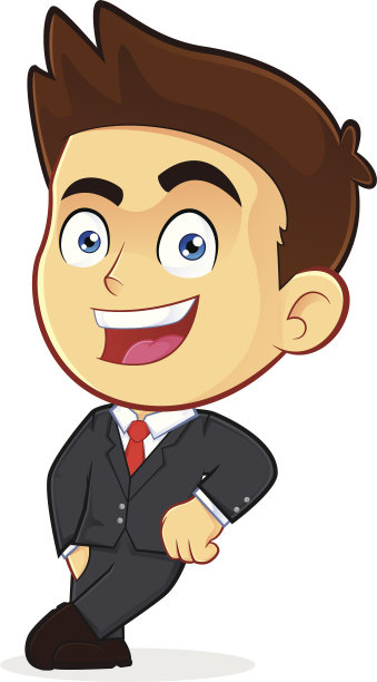 倚在空街区上的商人图片下载