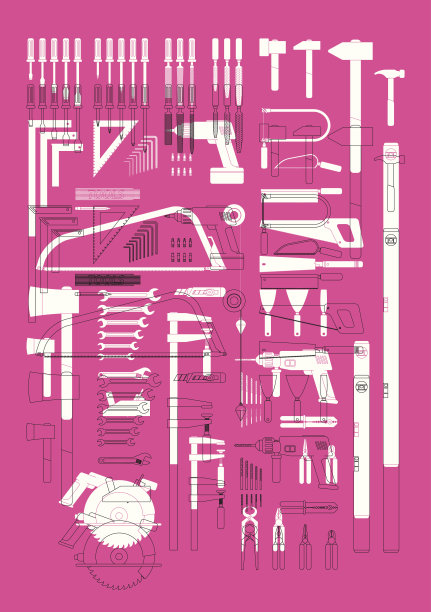 时尚的工具组合图片下载