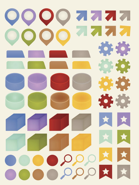 一组可适应的元素信息图形-矢量文件EPS10图片下载