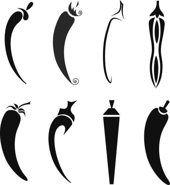 Pepper向量集孤立图片下载
