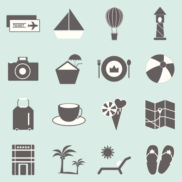 假日图标的灯光背景图片下载