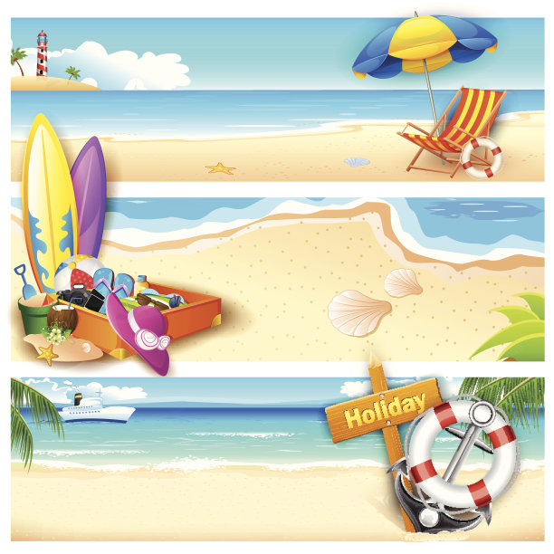 假日海滩上图片下载