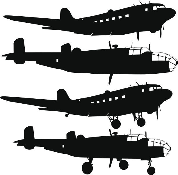 飞机的轮廓图片下载