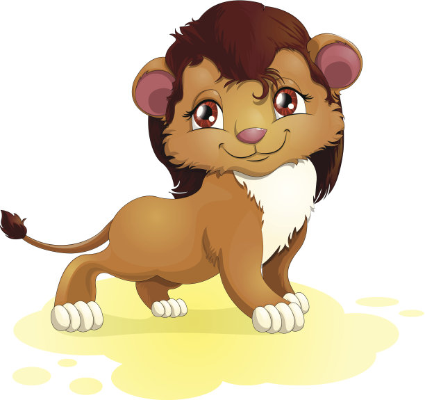 年轻的狮子素材图片